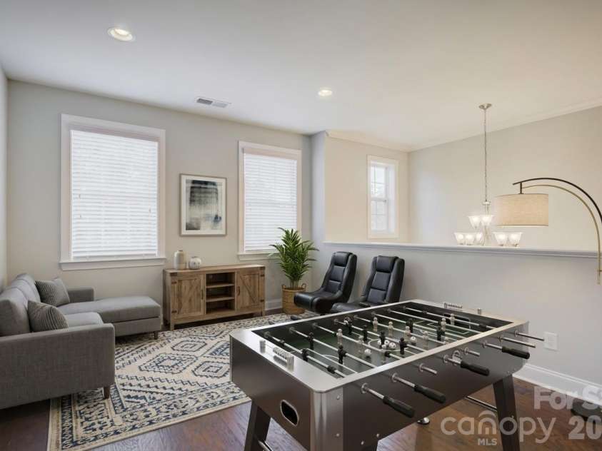 15417 Cimarron Hills Lane, Charlotte, NC 28278.  MLS# CAR4394645, YatesRealty ID 23264. Virtually staged loft