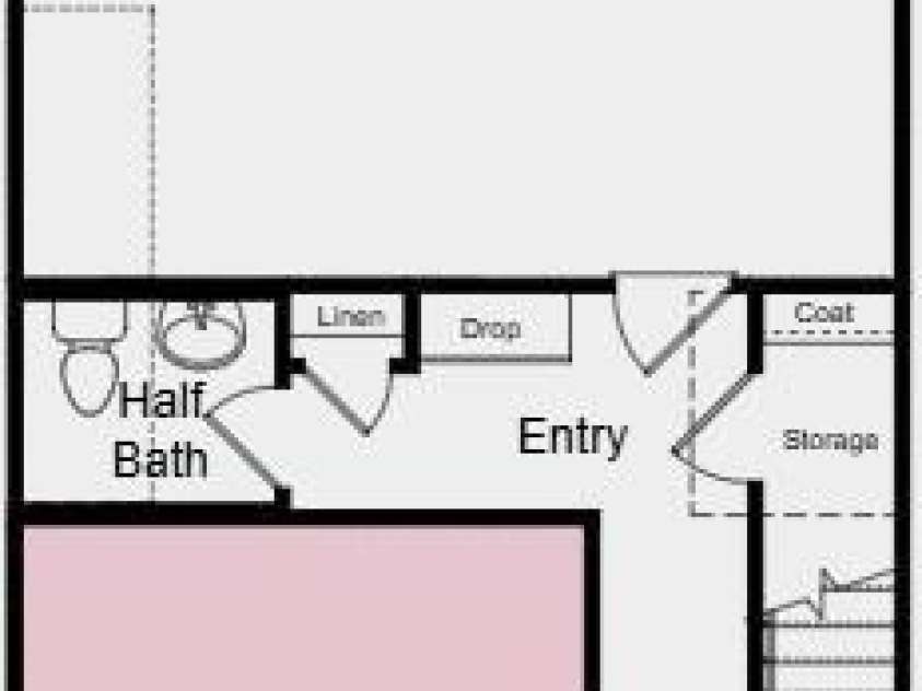 3912 Clemson Alley, Indian Land, SC 29707.  MLS# CAR4380532, YatesRealty ID 23272. Lower Level Floor Plan - Additional Highlights Include: Ledge at primary shower, quick tread and painted risers at 1st to 2nd floor, white cabinets, and blinds