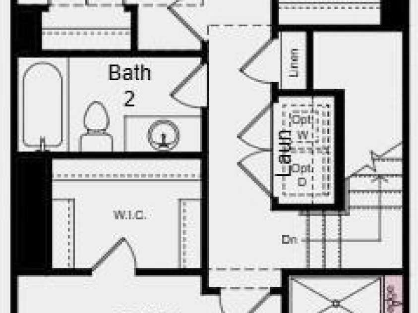 3912 Clemson Alley, Indian Land, SC 29707.  MLS# CAR4380532, YatesRealty ID 23272. Upper Level Floor Plan - Additional Highlights Include: Ledge at primary shower, quick tread and painted risers at 1st to 2nd floor, white cabinets, and blinds
