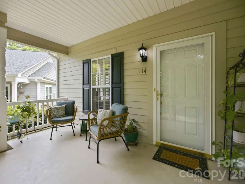 114 Par Place, Mooresville, NC 28115.  MLS# CAR4377850, YatesRealty ID 23286. Covered Back porch