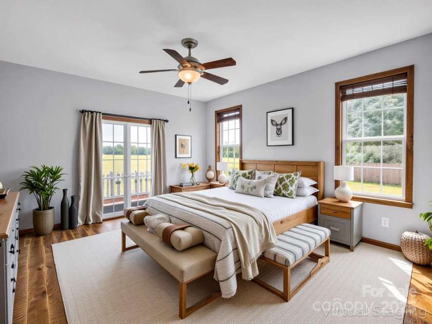 4830 Chesnee Road, Rutherfordton, NC 28139.  MLS# CAR4262610, YatesRealty ID 23320. Virtually Staged Primary BR