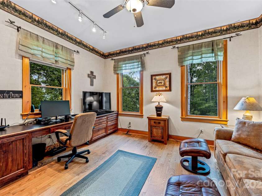 1987 Rabbit Hop Road, Spruce Pine, NC 28777.  MLS# CAR4270357, YatesRealty ID 23328. Office or guest room on the main level