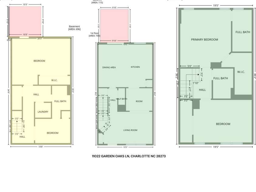 11022 Garden Oaks Lane, Charlotte, NC 28273.  MLS# CAR4381252, YatesRealty ID 23331. 