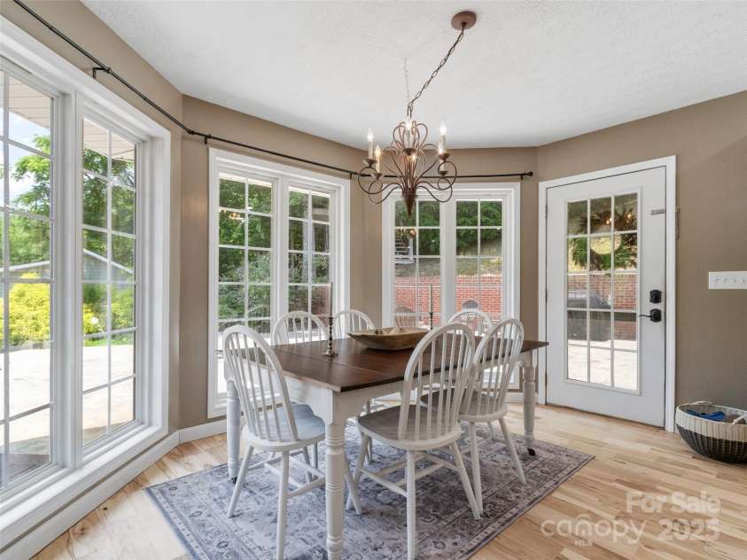 189 Poverty Branch Road, Barnardsville, NC 28709.  MLS# CAR4276020, YatesRealty ID 23331. Dining area