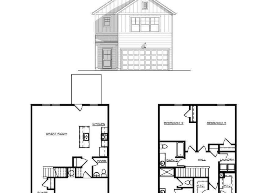 3139 Old Mountain Road, Stony Point, NC 28678.  MLS# CAR4372250, YatesRealty ID 23334. Floor Plan