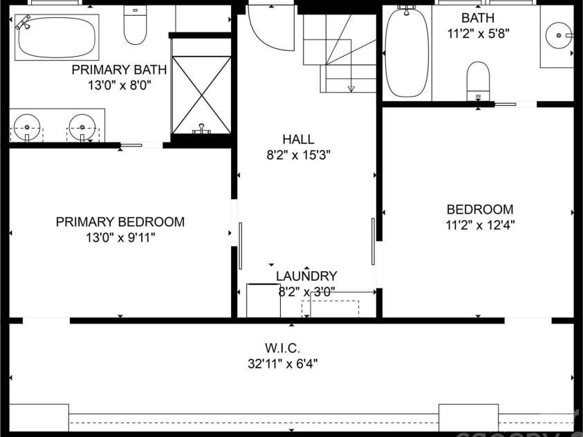 47 Old Chimney Drive, Burnsville, NC 28714.  MLS# CAR4269340, YatesRealty ID 23334. Basement floorplan
