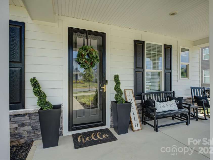 9507 Pointer Road, Huntersville, NC 28078.  MLS# CAR4276054, YatesRealty ID 23336. Inviting front porch welcoming you