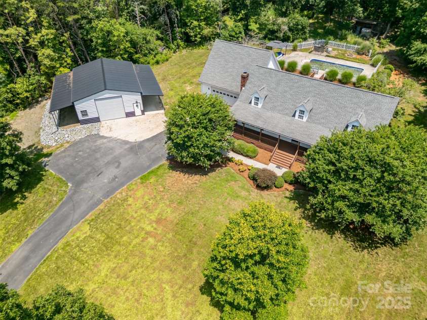6811 Kluttz Road, Concord, NC 28025.  MLS# CAR4272402, YatesRealty ID 23387. Aerial View