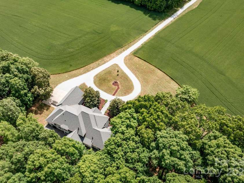1720 Mills Harris Road, Wingate, NC 28174.  MLS# CAR4254927, YatesRealty ID 23395. Aerial View