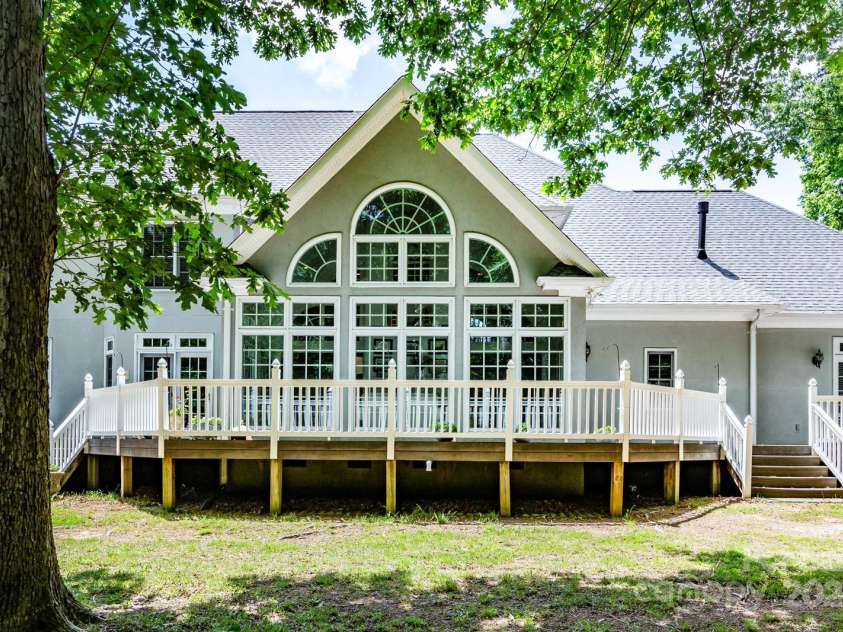 1720 Mills Harris Road, Wingate, NC 28174.  MLS# CAR4254927, YatesRealty ID 23395. Back of House & Deck