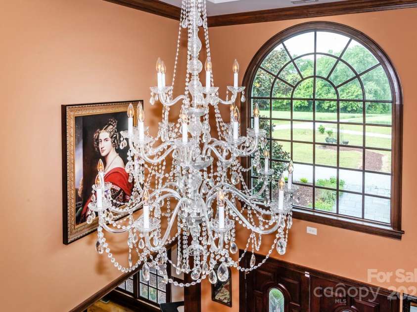 1720 Mills Harris Road, Wingate, NC 28174.  MLS# CAR4254927, YatesRealty ID 23395. Chandelier