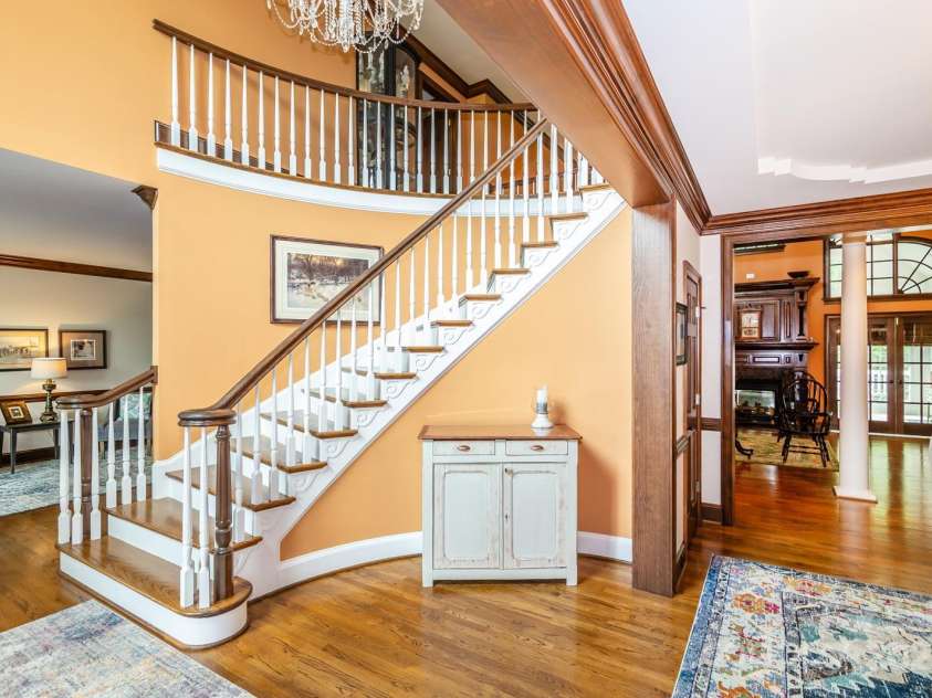 1720 Mills Harris Road, Wingate, NC 28174.  MLS# CAR4254927, YatesRealty ID 23395. Dining Room to Staircase