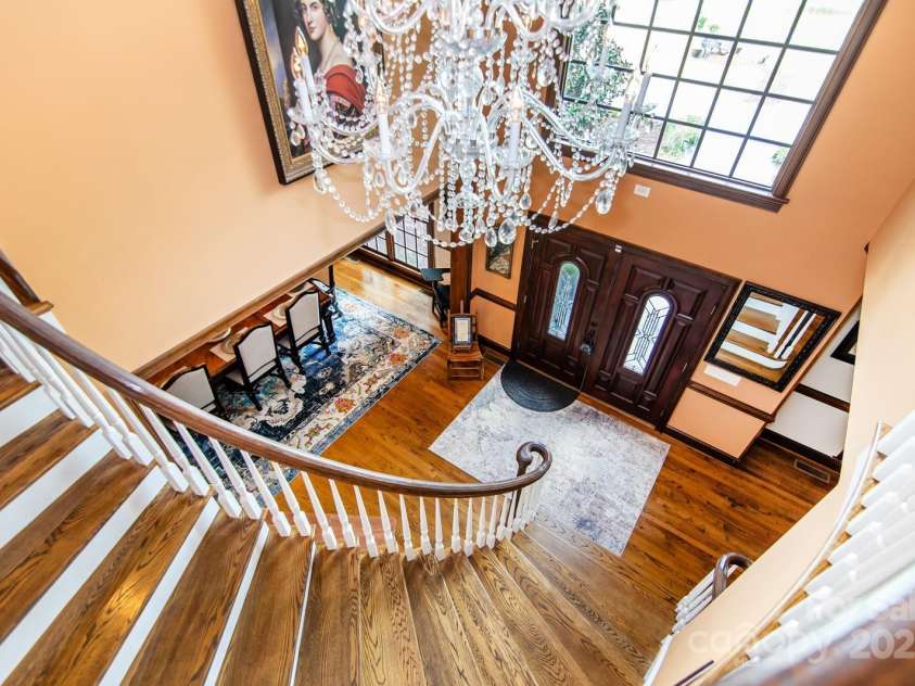 1720 Mills Harris Road, Wingate, NC 28174.  MLS# CAR4254927, YatesRealty ID 23395. Entrance Staircase