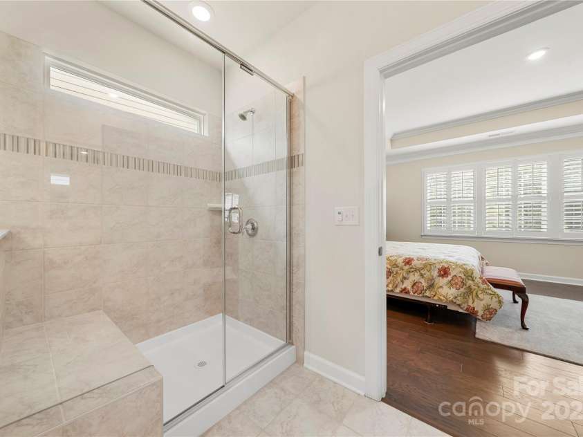 17028 River Race Drive, Huntersville, NC 28078.  MLS# CAR4259977, YatesRealty ID 23397. View from primary bathroom