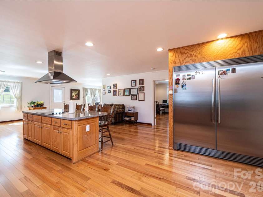 460 Sunset Street, Granite Falls, NC 28630.  MLS# CAR4382818, YatesRealty ID 23399. Kitchen with customized fridge