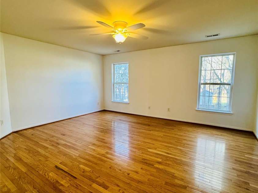 7411 Gate Key Court, Stanley, NC 28164.  MLS# CAR4335011, YatesRealty ID 2340. Master Bedroom with ceiling Fan.