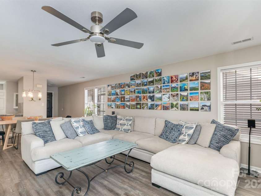 1227 Triece Lane, Charlotte, NC 28215.  MLS# CAR4238144, YatesRealty ID 23406. Open living area that can fit any size sectional :)