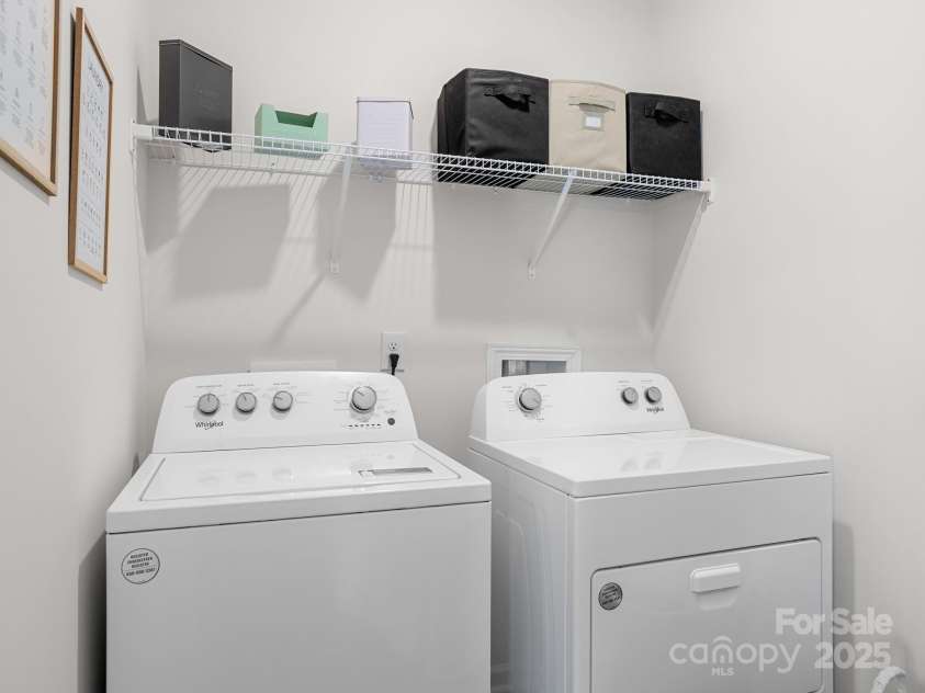 7007 Manse Court, Boiling Springs, SC 29316.  MLS# CAR4260062, YatesRealty ID 23409. Laundry room with shelves