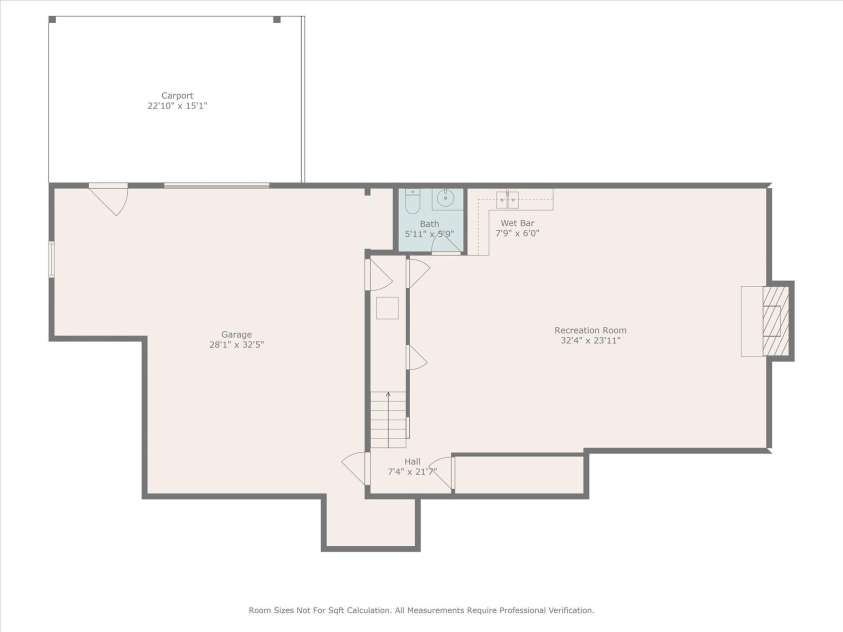 394 Goldmine Road, Wadesboro, NC 28170.  MLS# CAR4272009, YatesRealty ID 23412. Basement 