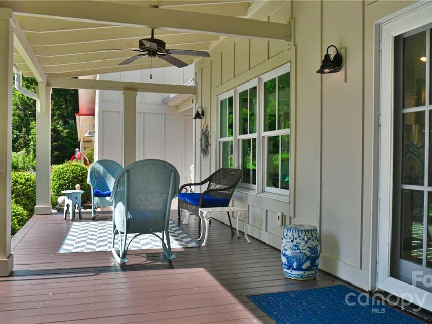 63 Greenridge Road, Weaverville, NC 28787.  MLS# CAR4268175, YatesRealty ID 23413. Alternate view of the front porch, so much space!
