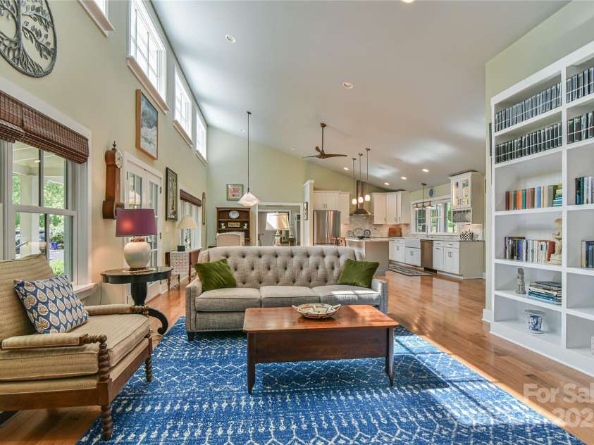 63 Greenridge Road, Weaverville, NC 28787.  MLS# CAR4268175, YatesRealty ID 23413. Alternate view of the open floor plan.