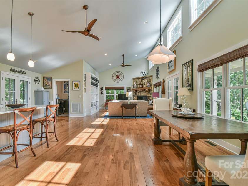 63 Greenridge Road, Weaverville, NC 28787.  MLS# CAR4268175, YatesRealty ID 23413. Efficient open floor plan allows seamless blend of spaces for cooking, dining, and conversation.