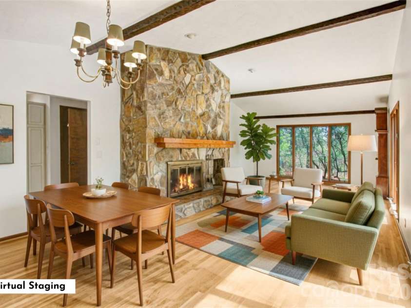 540 Chickadee Lane, Brevard, NC 28712.  MLS# CAR4363992, YatesRealty ID 23422. Virtual Staging