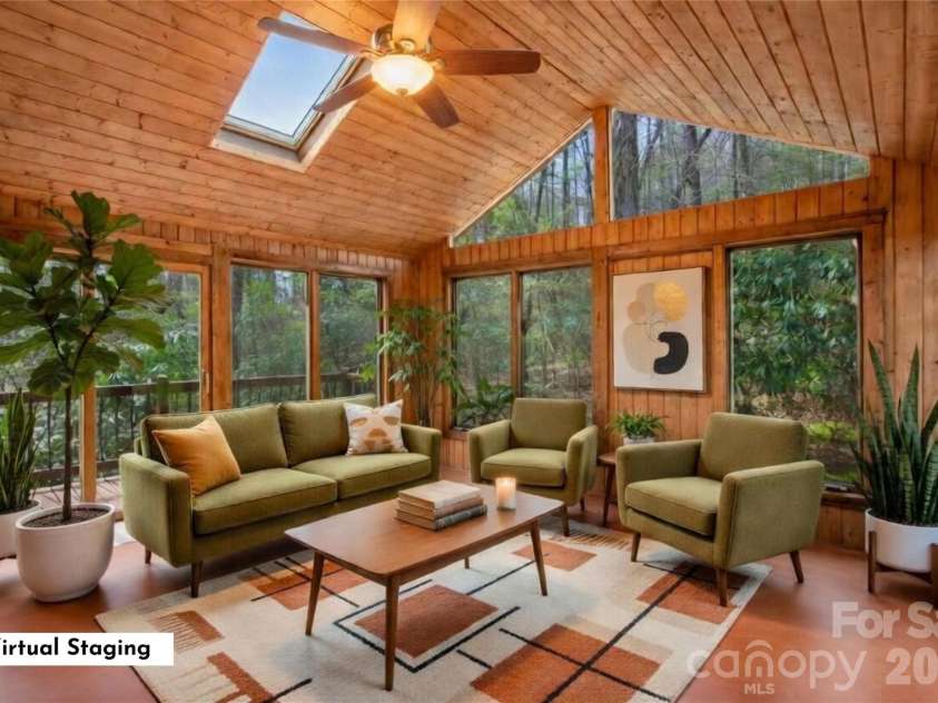 540 Chickadee Lane, Brevard, NC 28712.  MLS# CAR4363992, YatesRealty ID 23422. Virtual Staging