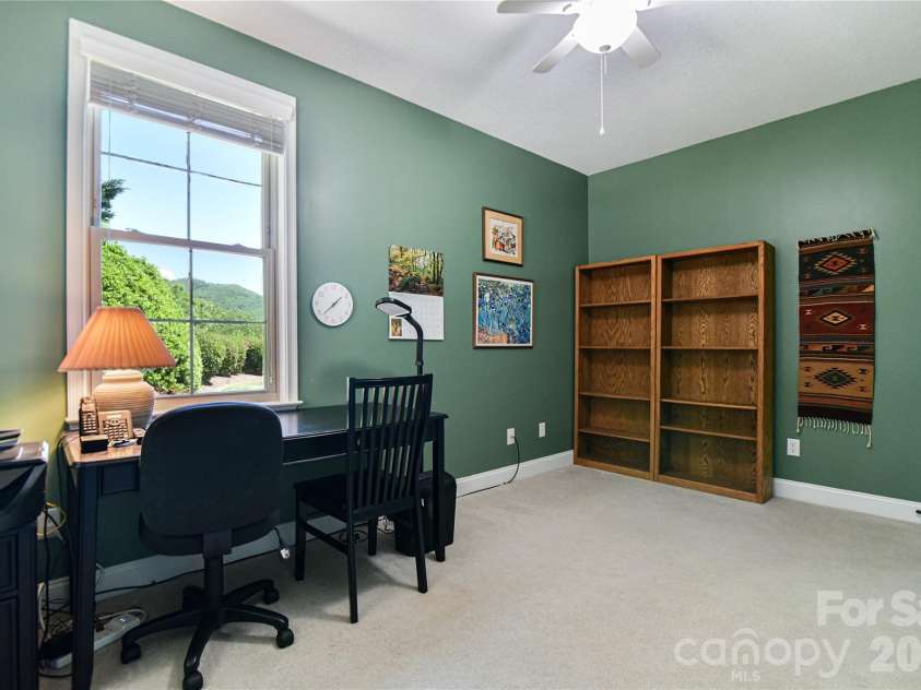 11 Outlook Circle, Swannanoa, NC 28778.  MLS# CAR4380390, YatesRealty ID 23426. 2nd bedroom on the main with mountain views.