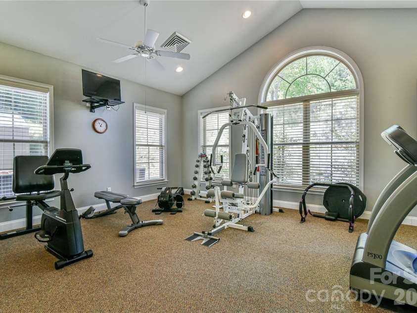 11 Outlook Circle, Swannanoa, NC 28778.  MLS# CAR4380390, YatesRealty ID 23426. Community exercise room.