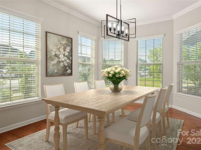 13929 Tilesford Lane, Huntersville, NC 28078.  MLS# CAR4199840, YatesRealty ID 23428. Virtually staged breakfast nook