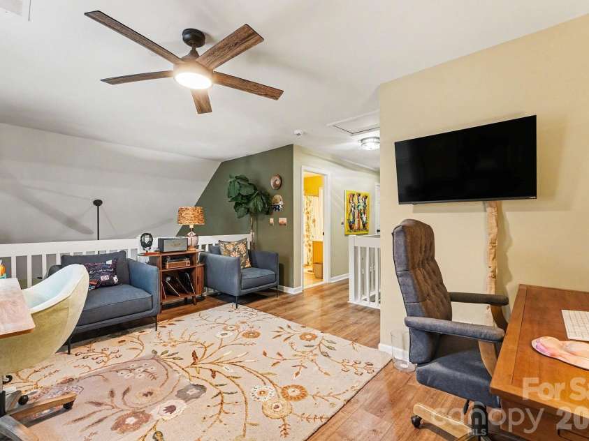 8331 Christmas Court, Charlotte, NC 28216.  MLS# CAR4340042, YatesRealty ID 2344. Loft/Office area with new LVP floors, Fresh Paint, walk-in storage closet, and more..