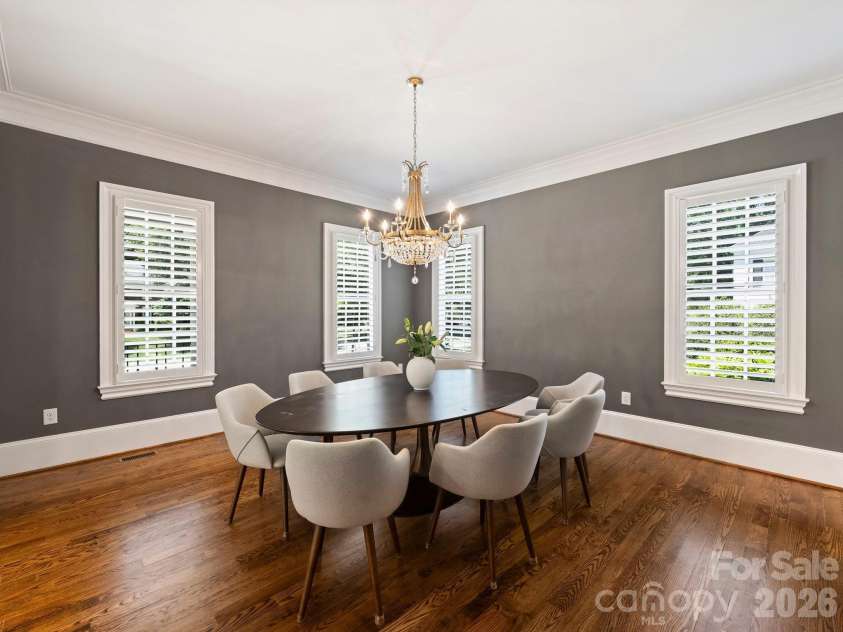 2313 Richardson Drive, Charlotte, NC 28211.  MLS# CAR4382670, YatesRealty ID 23450. Dining room