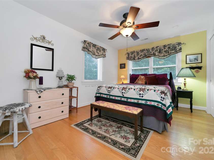 229 Hubbard Hollow Road, Rosman, NC 28772.  MLS# CAR4264936, YatesRealty ID 23454. Also on the garage side of the house are three more bedrooms and another full bath. This is the third bedroom. Three bedroom septic system, but actually 4 bedrooms in the house.