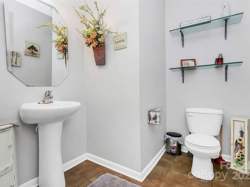 1288 Century Drive, Clover, SC 29710.  MLS# CAR4275472, YatesRealty ID 23456. Main Floor Powder Room