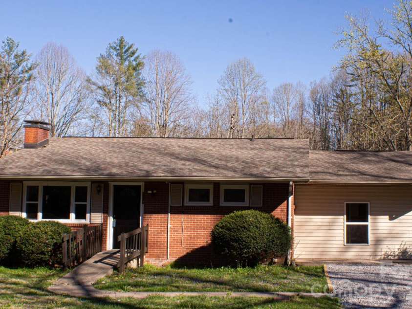 535 Nicholson Creek Road, Brevard, NC 28712.  MLS# CAR4362602, YatesRealty ID 23457. Front Elevation