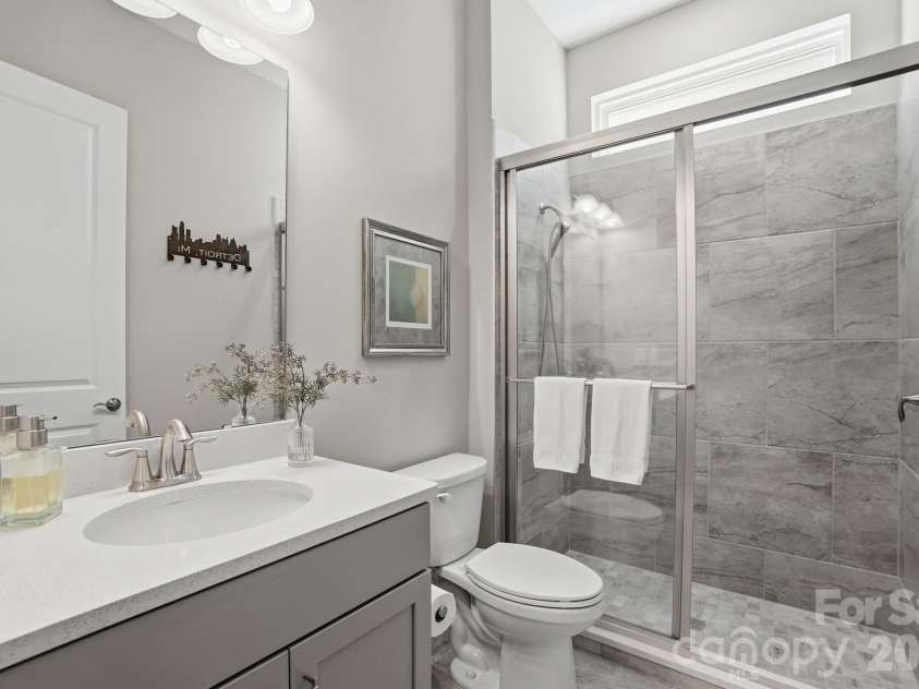 2015 Belle Mont Farm Avenue, Monroe, NC 28110.  MLS# CAR4369410, YatesRealty ID 23465. Second bath