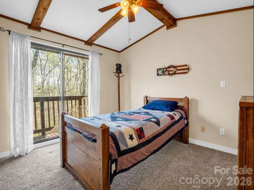 78 Wahuhu Court, Brevard, NC 28712.  MLS# CAR4369792, YatesRealty ID 23466. Upper Level Bedroom 2