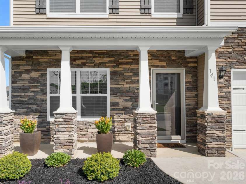 141 Wheatfield Road, Fletcher, NC 28732.  MLS# CAR4375463, YatesRealty ID 23468. Front Porch