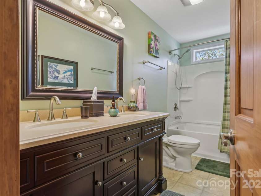 860 Asbury Road, Candler, NC 28715.  MLS# CAR4275726, YatesRealty ID 23471. 2nd Full Hall Bathroom