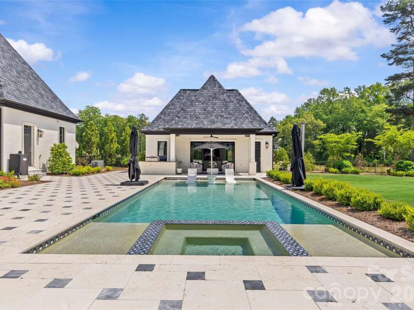 910 Deodar Cedar Drive, Weddington, NC 28104.  MLS# CAR4377454, YatesRealty ID 23475. Exceptional Pool & Cabana