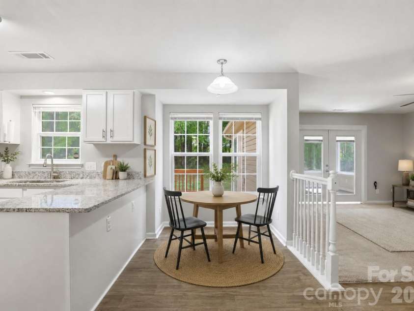 2881 Shadow Brook Court, Concord, NC 28027.  MLS# CAR4378881, YatesRealty ID 23476. Breakfast nook - virtually staged