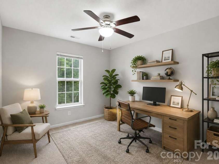 2881 Shadow Brook Court, Concord, NC 28027.  MLS# CAR4378881, YatesRealty ID 23476. Guest bedroom 3 - virtually staged
