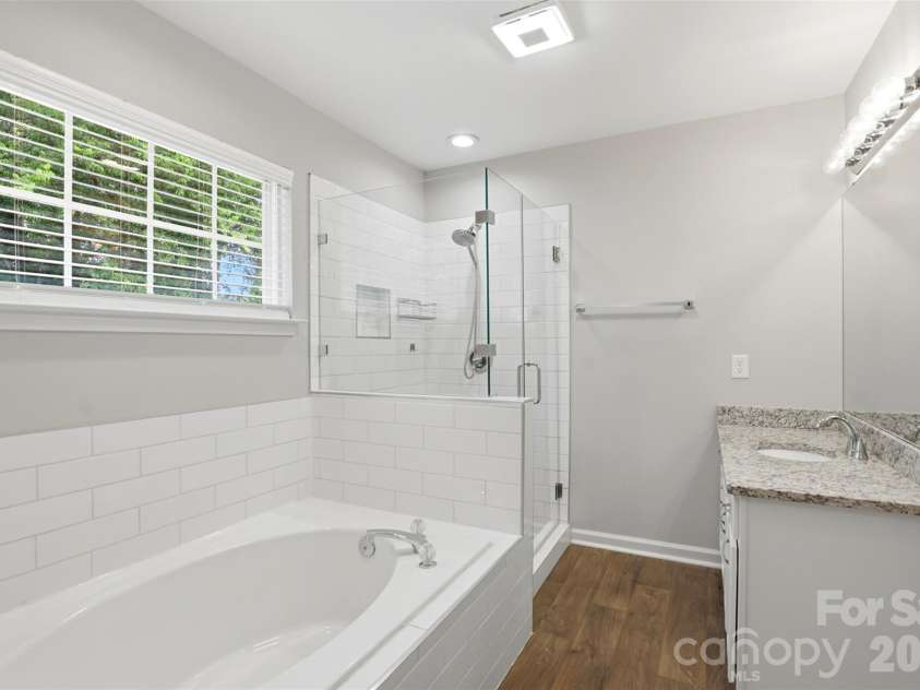 2881 Shadow Brook Court, Concord, NC 28027.  MLS# CAR4378881, YatesRealty ID 23476. Owners' bathroom