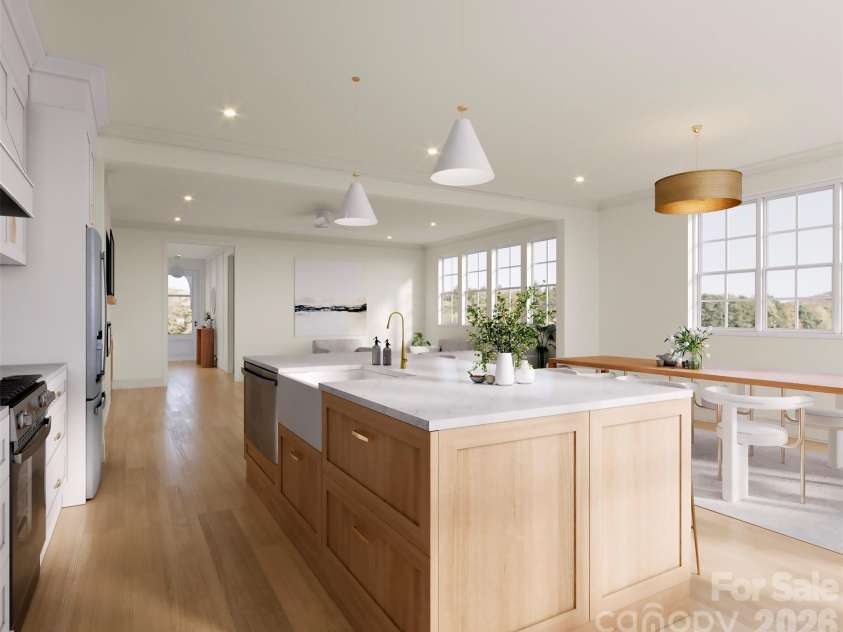 2906 Dogwood Avenue, Charlotte, NC 28206.  MLS# CAR4375359, YatesRealty ID 23477. Rendering Photo of Kitchen/Living Room