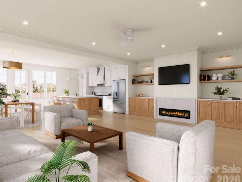 2906 Dogwood Avenue, Charlotte, NC 28206.  MLS# CAR4375359, YatesRealty ID 23477. Rendering Photo of Living Room