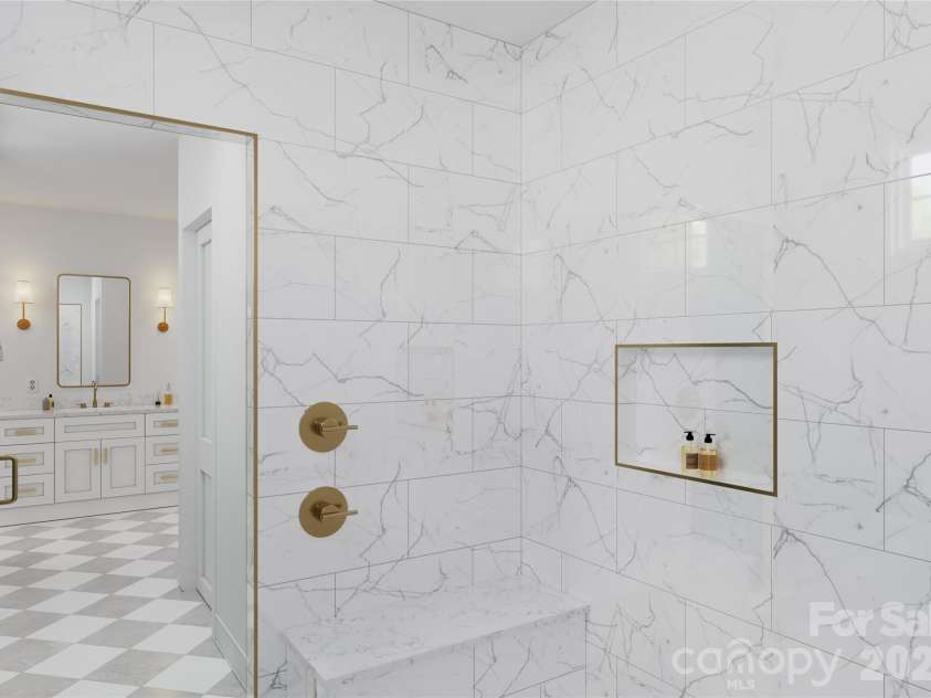 2906 Dogwood Avenue, Charlotte, NC 28206.  MLS# CAR4375359, YatesRealty ID 23477. Rendering Photo of Primary Shower