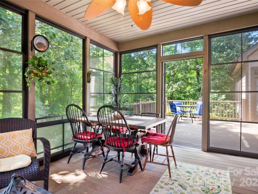 147 Bridge Lane, Tryon, NC 28782.  MLS# CAR4293368, YatesRealty ID 2348. Enclosed porch