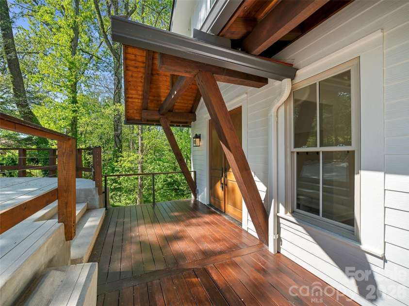 92 Cedar Street, Asheville, NC 28803.  MLS# CAR4377479, YatesRealty ID 23482. Covered entry deck space.