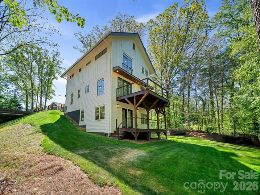 92 Cedar Street, Asheville, NC 28803.  MLS# CAR4377479, YatesRealty ID 23482. View from back yard looking toward street